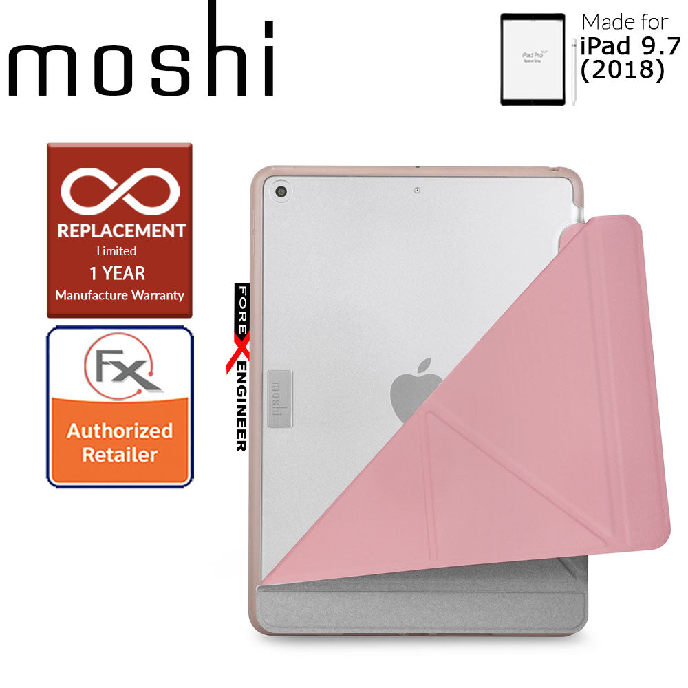 Moshi VersaCover with Folding Cover for iPad 9.7" - 9.7 inch (2017 5th Gen & 2018 6th Gen) - Pink Color ( Barcode : 4713057251979 )