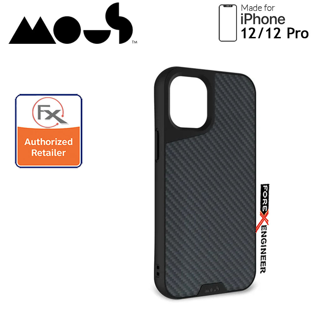 Mous Limitless 3.0 for iPhone 12 - 12 Pro 5G 6.1" - Air Shock High Impact Material Case -  Aramid Carbon Fibre (Barcode : 5060624483868 )