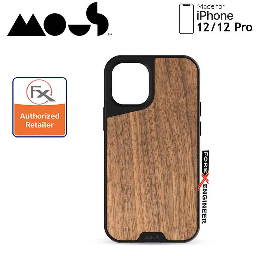 Mous Limitless 3.0 for iPhone 12 - 12 Pro 5G 6.1" - Air Shock High Impact Material Case - Walnut (Barcode : 5060624483875 )