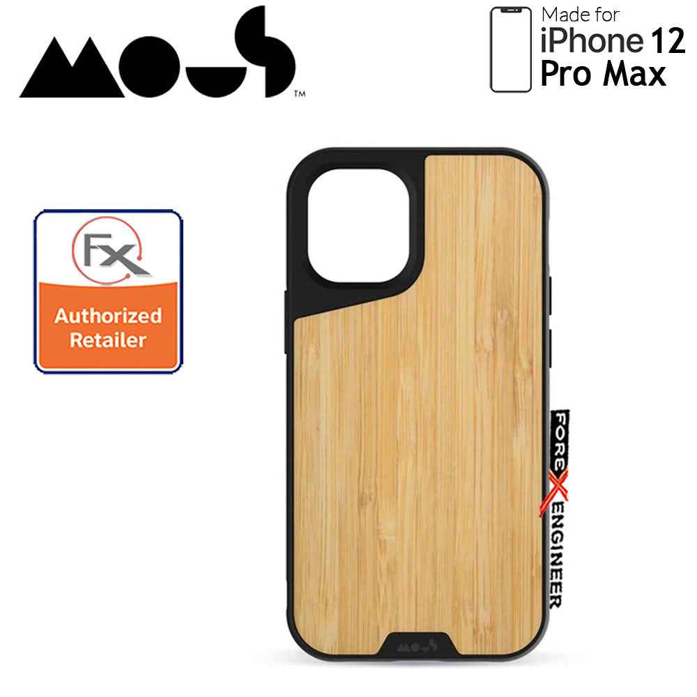 Mous Limitless 3.0 for iPhone 12 Pro Max 5G 6.7" - Air Shock High Impact Material Case - Bamboo (Barcode : 5060624483936 )