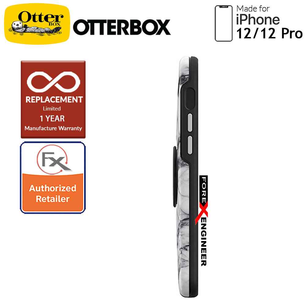 OTTER + POP Symmetry for iPhone 12 - iPhone 12 Pro 5G 6.1" - White Marble (Barcode : 840104216057 )