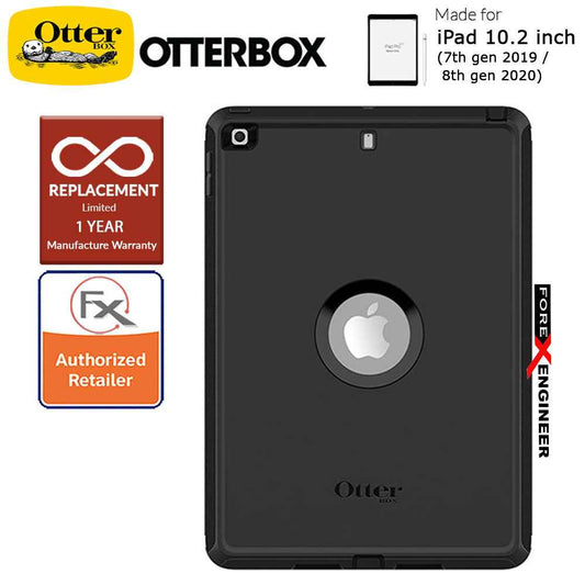 OtterBox DEFENDER for iPad 10.2 inch ( 7th - 8th - 9th Gen ) ( 2019 - 2021 ) - Black Color (Barcode : 660543503415 )