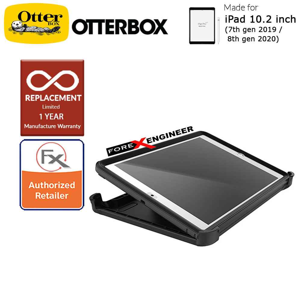 OtterBox DEFENDER for iPad 10.2 inch ( 7th - 8th - 9th Gen ) ( 2019 - 2021 ) - Black Color (Barcode : 660543503415 )