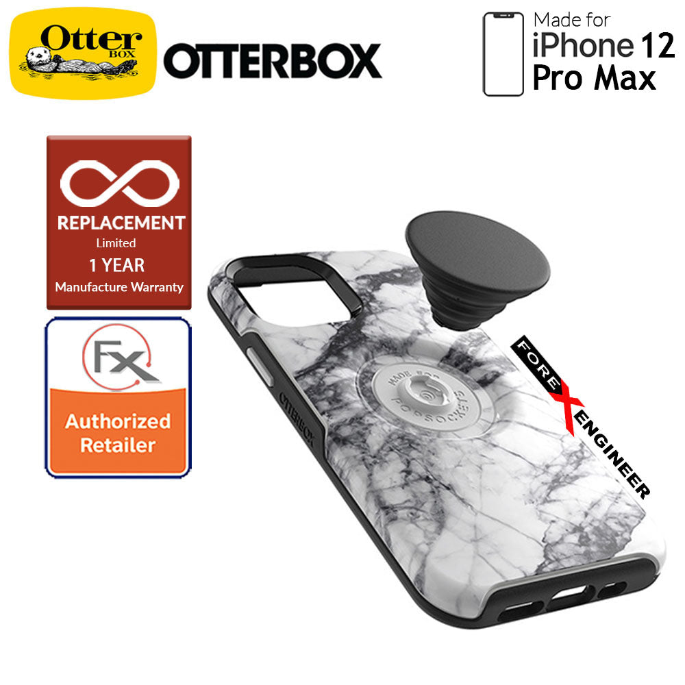 Otterbox Otter + Pop Symmetry for iPhone 12 Pro Max 5G 6.7" - White Marble (Barcode: 840104216545 )