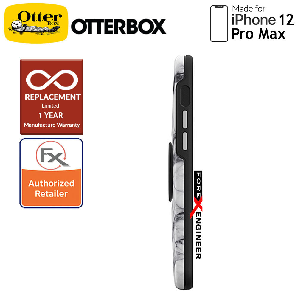 Otterbox Otter + Pop Symmetry for iPhone 12 Pro Max 5G 6.7" - White Marble (Barcode: 840104216545 )