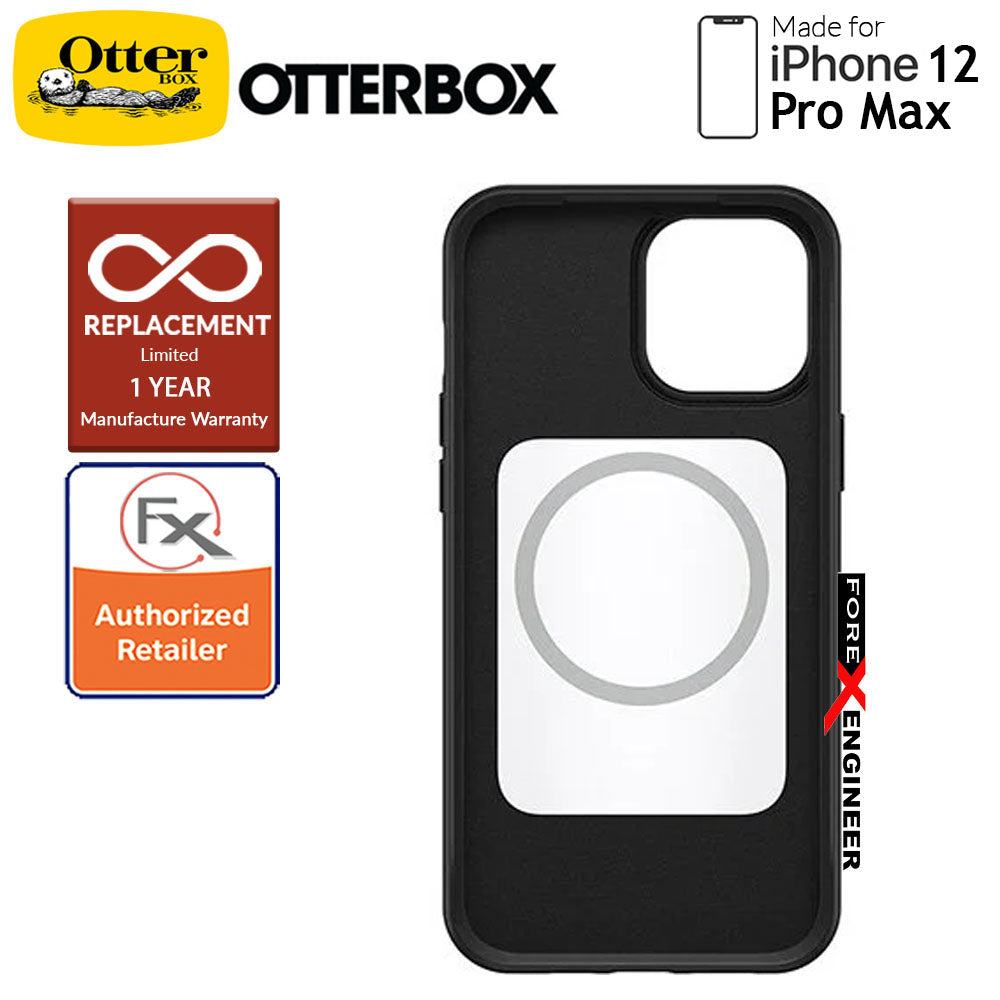 Otterbox Symmetry Plus with MagSafe iPhone 12 Pro Max 5G 6.7" - Black Color (Barcode: 840104226612 )