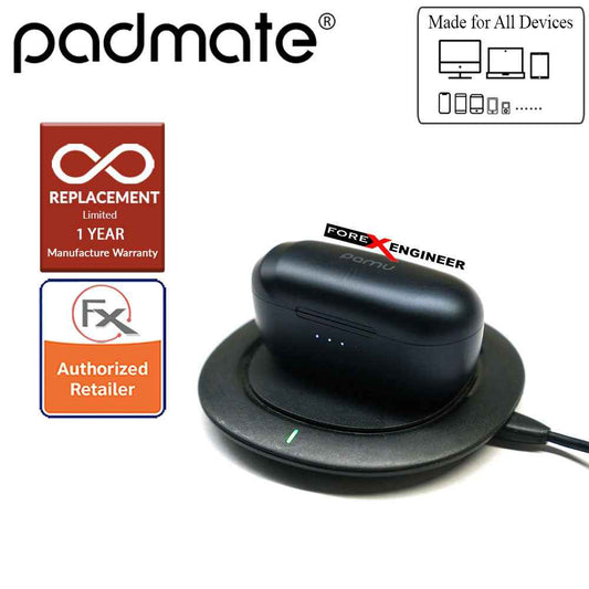 Padmate PaMu T6 Slide Mini Bluetooth Qualcomm APTX 5.0 - True Wireless Earphone with Wireless Charging Case ( Black ) ( Barcode : 6956617490427 )