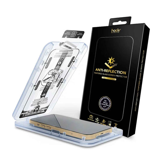 Hoda Anti-Reflection for iPhone 14 Pro Max - with Dust Free Helper - Full Coverage Tempered Glass Screen Protector ( Barcode: 4711103546253 )