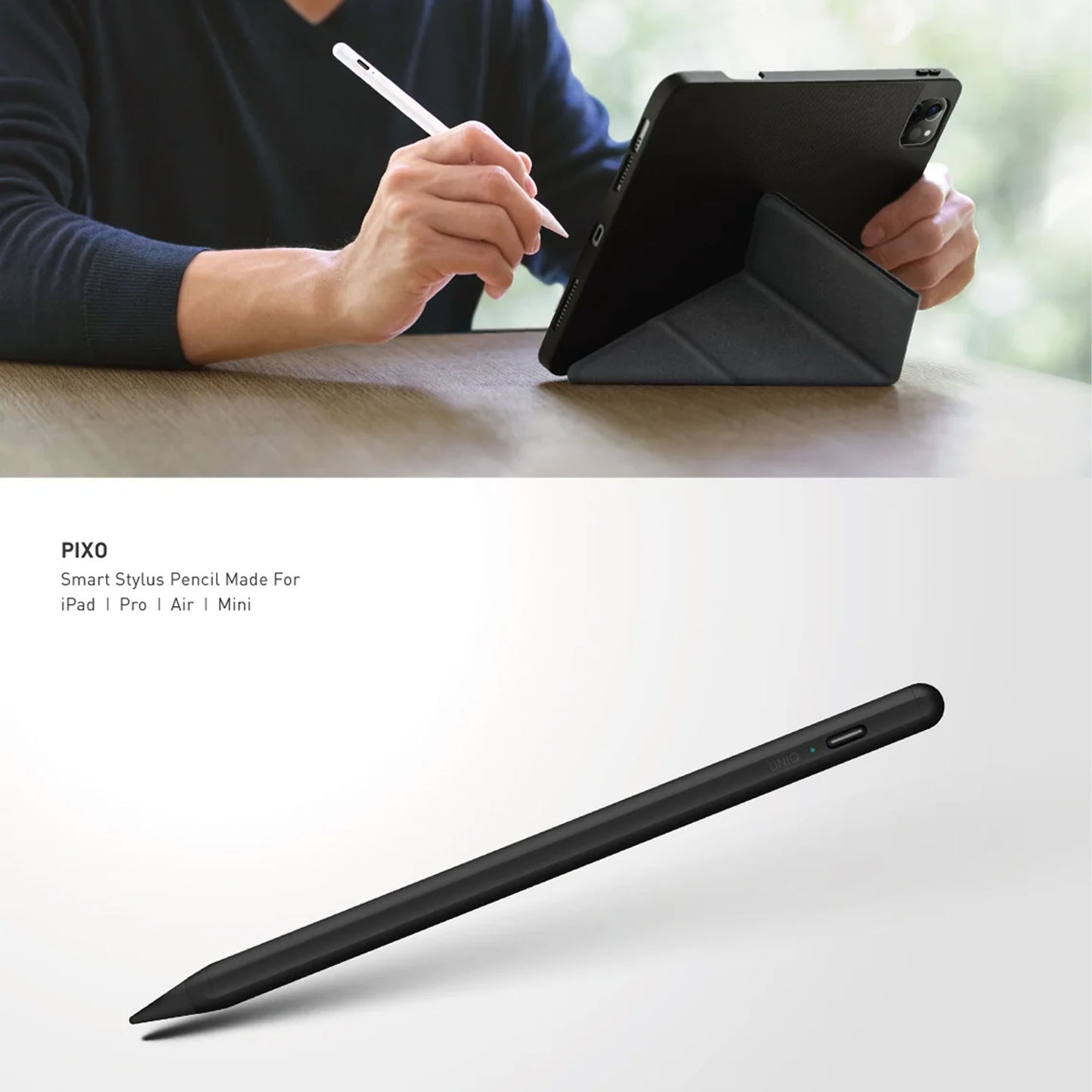 Uniq Pixo Magnetic Stylus Pencil for iPad Pro - Air - Mini - Same like Apple Pencil (Barcode : 8886463676486)