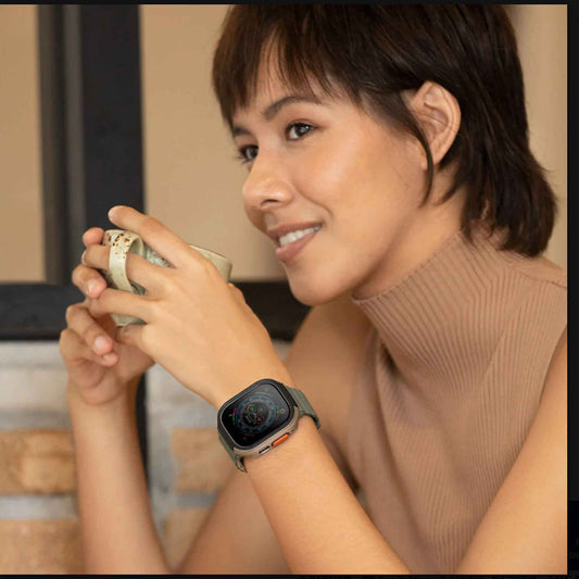 UNIQ Valencia Case for Apple Watch Ultra 49mm - Titanium (Silver) (Barcode: 8886463683972 )