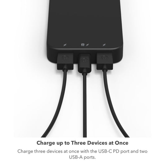 Mophie Power Bank Powerstation 10,000 mAh PD 20W Fast Charging - Black - Forexengineer -Malaysia- 840056173842