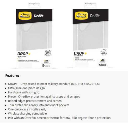 Otterbox React for Samsung Galaxy S23 Ultra - Clear (Barcode: 840304715039 )