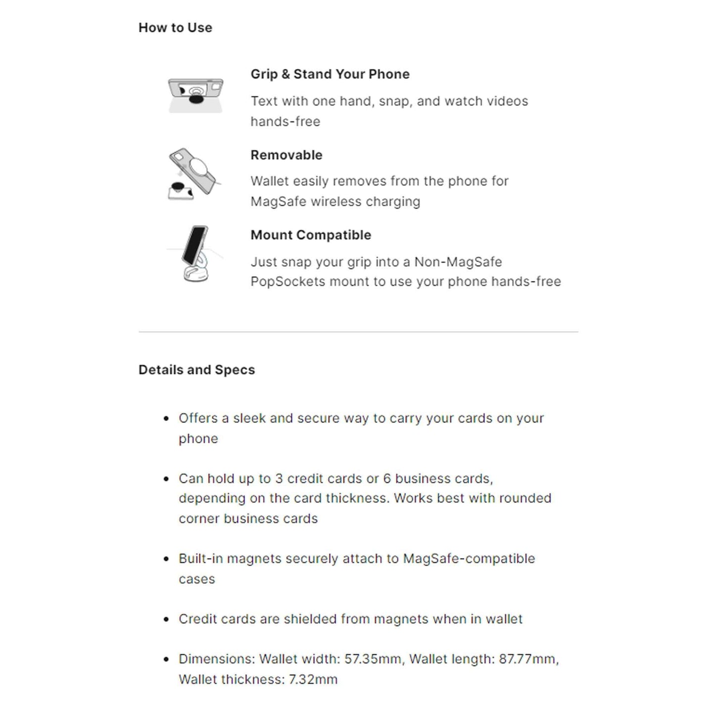 PopSockets PopWallet+ for Magsafe - Rose Gold Lutz (Barcode : 840173715710 )