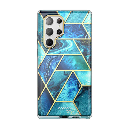 i-Blason Cosmo Case for Samsung Galaxy S23 Ultra With Build-in Screen Protector - Ocean Blue