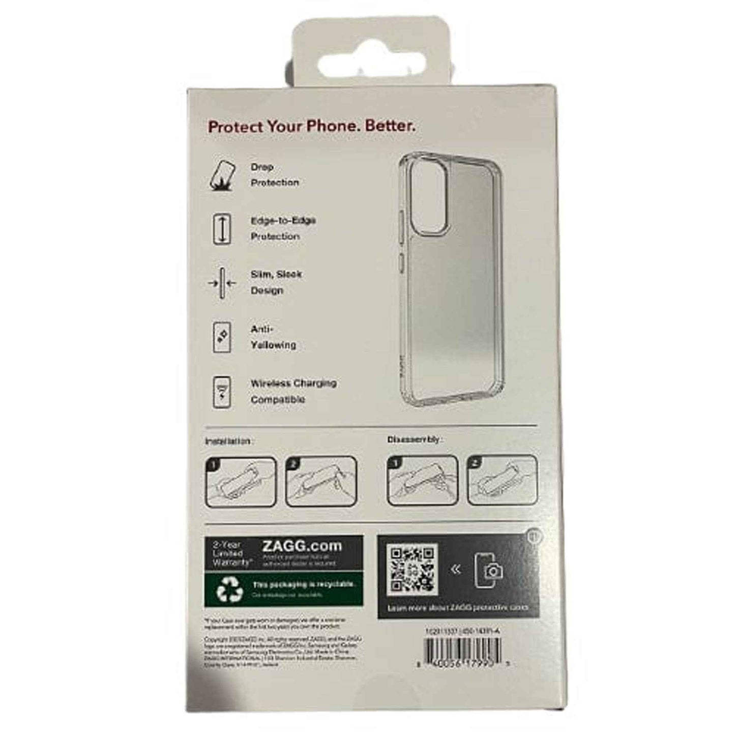 ZAGG Clear Case for Samsung Galaxy A34 (Barcode: 840056179905 )