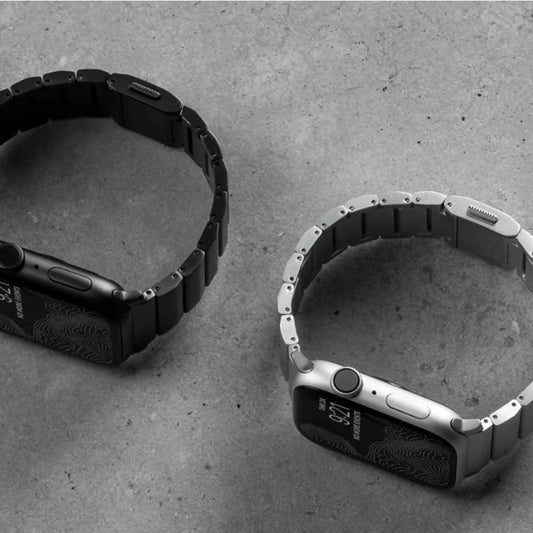 Nomad Aluminium Band for Apple Watch Ultra 49mm - 45mm - 44mm - 42mm - Silver (Barcode: 856500013282 )