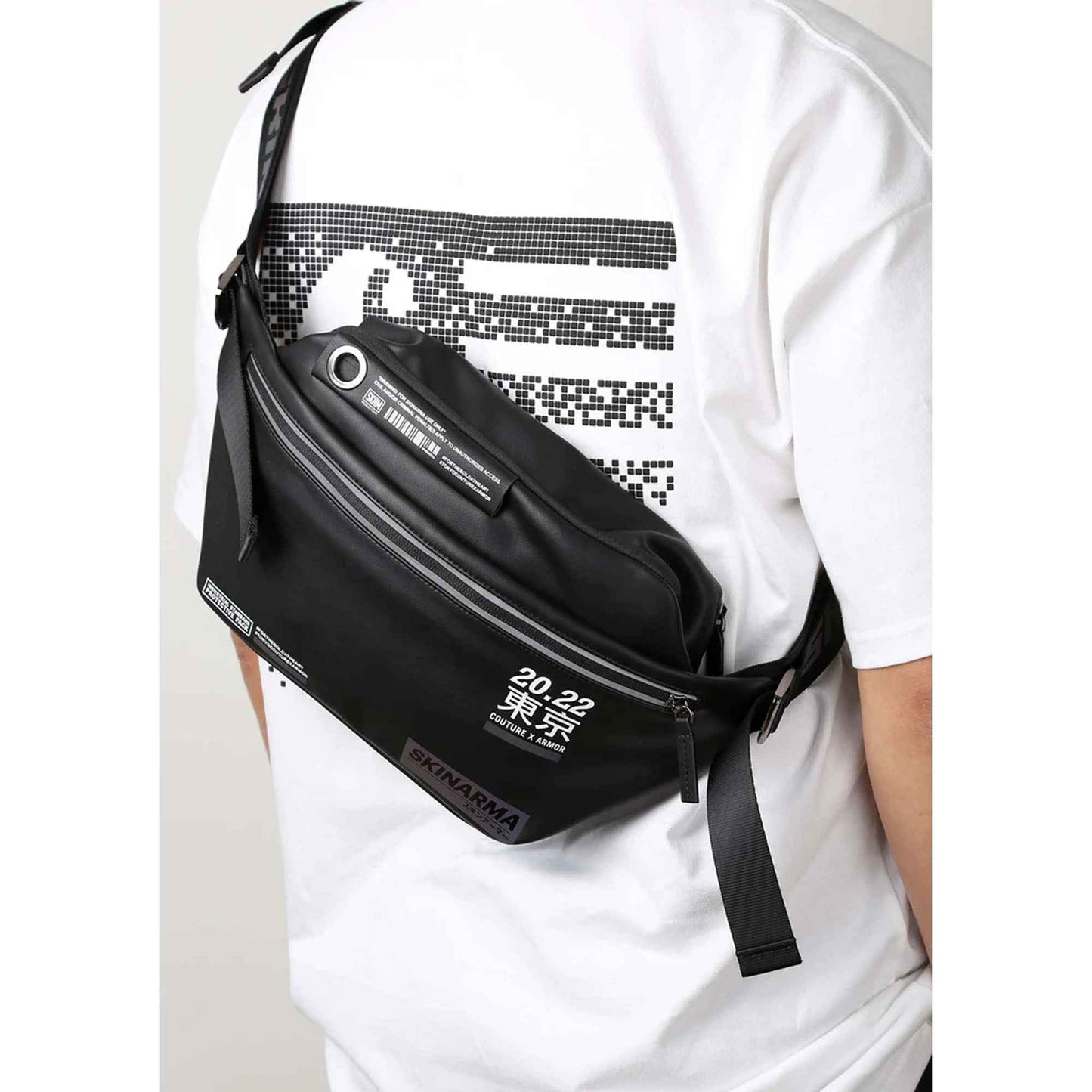 Skinarma Kira Kodo Crossbody - Sling Bag - Cross Slinger - Black (Barcode : 8886461241709 )