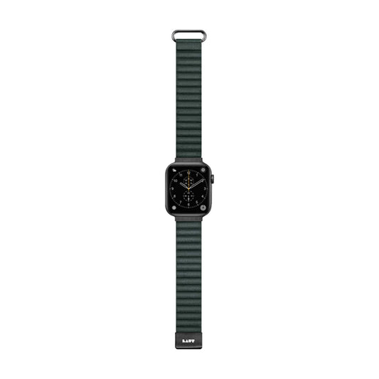 Laut Novi Luxe Watch Strap for Apple Watch 41mm - 40mm - 38mm ( Series 8 - SE - 7 - 6 - 5 - 4 - 3 - 2 ) - Pine Green ( Barcode: 4895206933858 ) - Forexengineer -Malaysia- 4895206933858