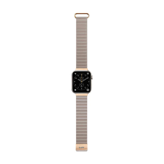 Laut Novi Luxe Watch Strap for Apple Watch 41mm - 40mm - 38mm ( Series 8 - SE - 7 - 6 - 5 - 4 - 3 - 2 ) - Beige ( Barcode: 4895206933865 ) - Forexengineer -Malaysia- 4895206933865