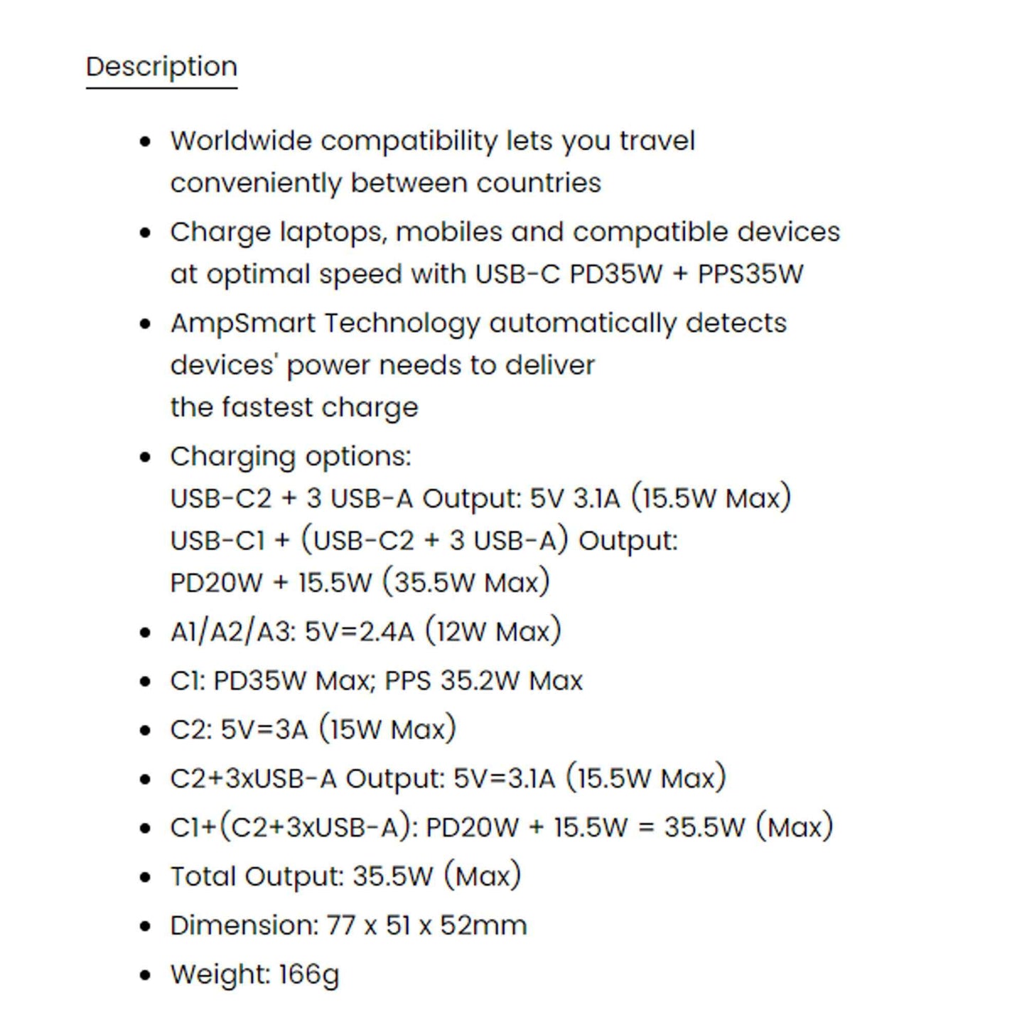 Energea TravelWorld Adapter USB-C PD 35W + PPS 35W Universal Adapter (Barcode: 6957879461699 )