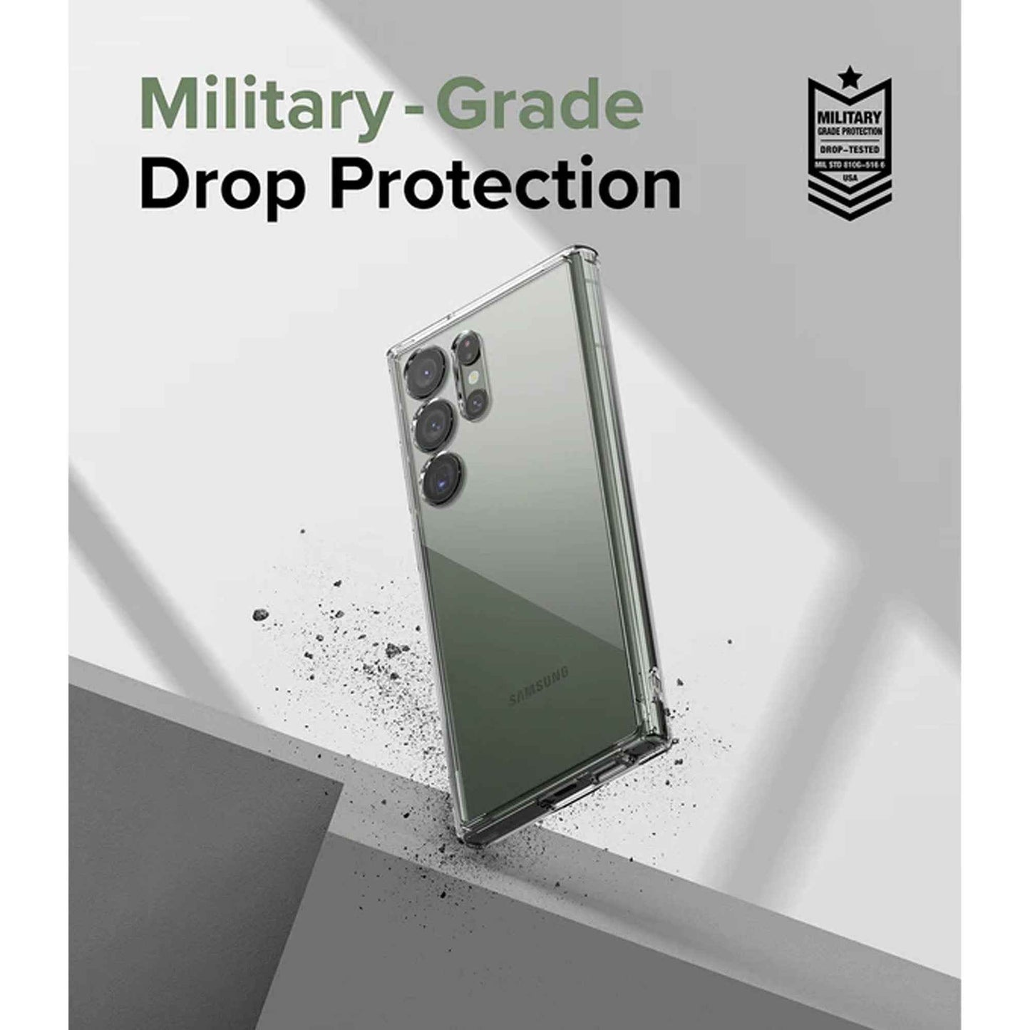 Ringke Fusion Case for Samsung Galaxy S23 Ultra - Matte Clear (Barcode : 8809919301350 )