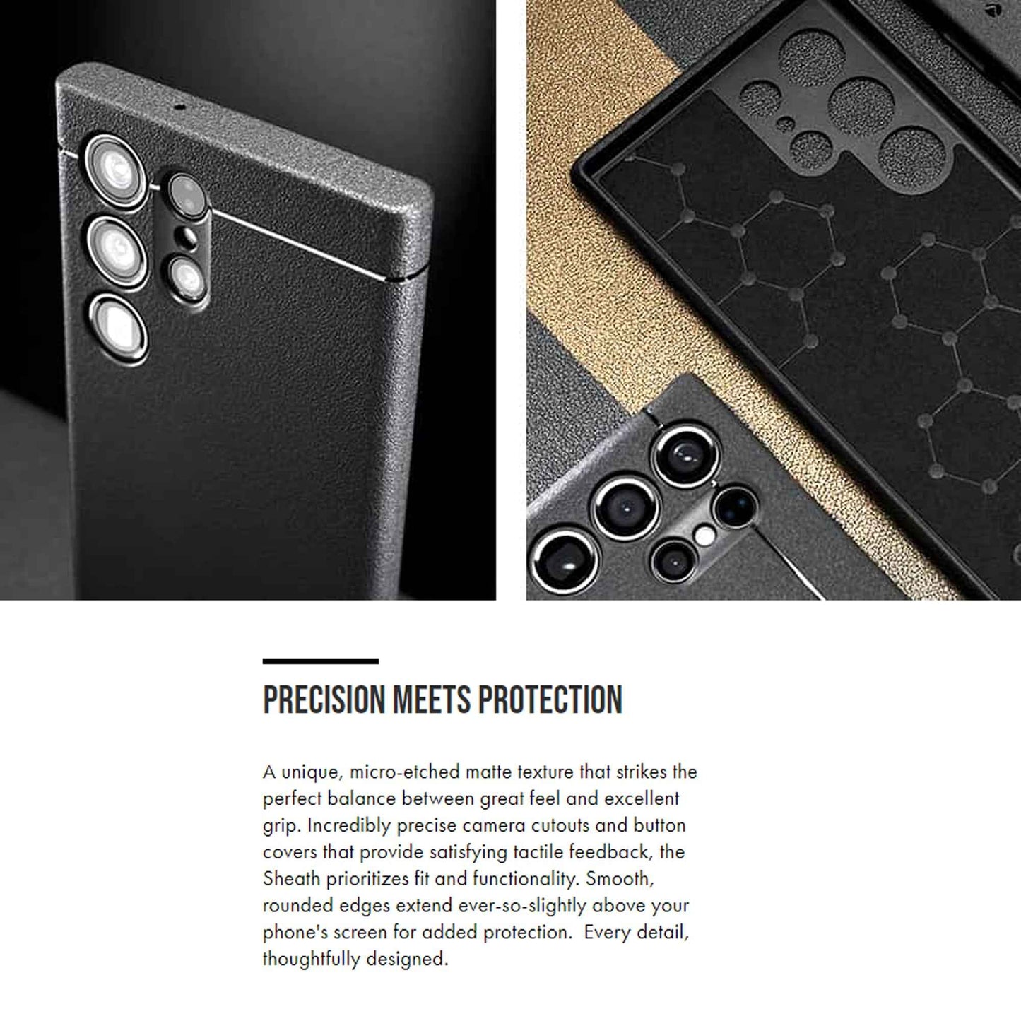 Caudabe Sheath for Samsung Galaxy S23 Ultra - Black