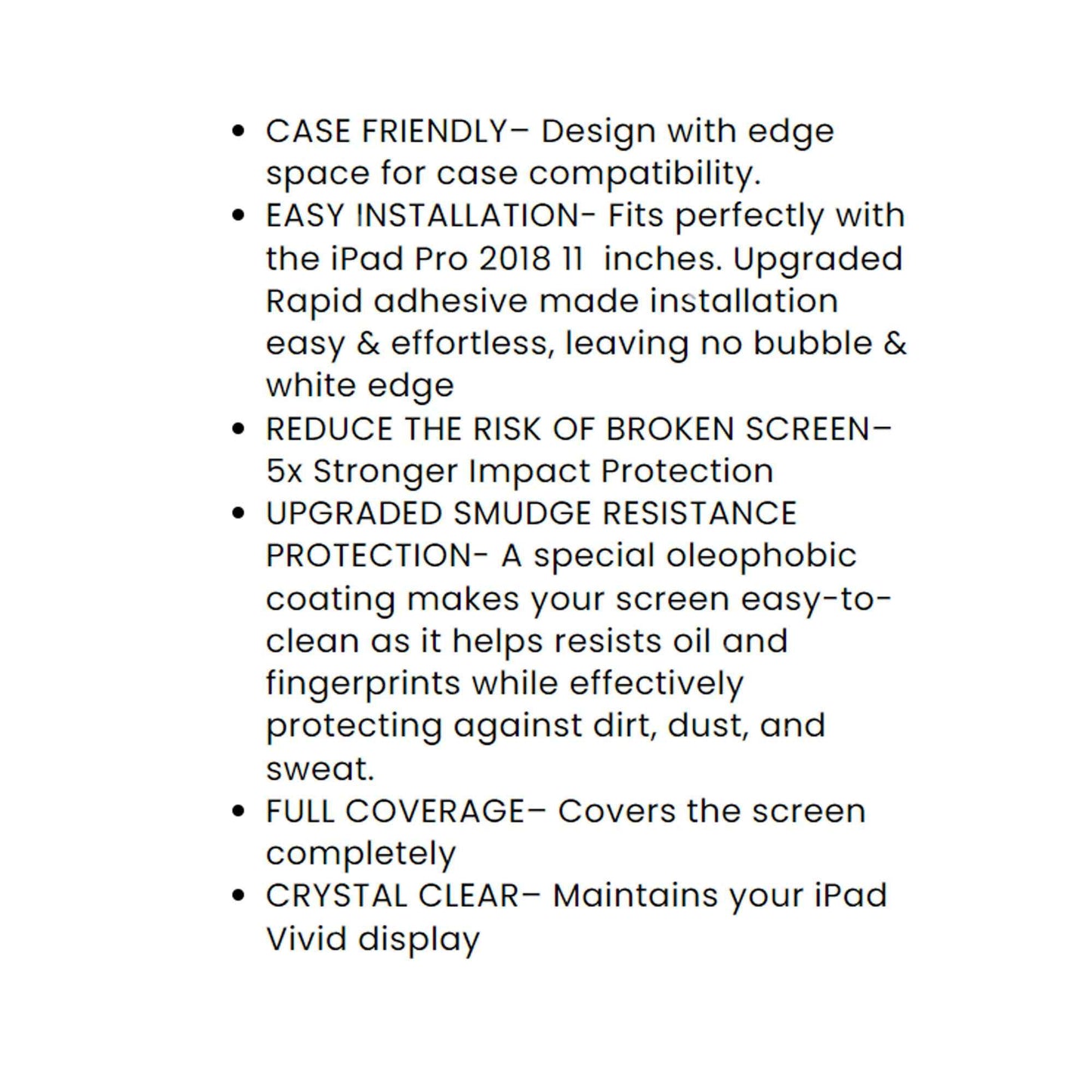 Zeelot PureGlass Tempered Glass for iPad Pro 11" & iPad Air 10.9" 2.5D Screen Protector - HD Clear