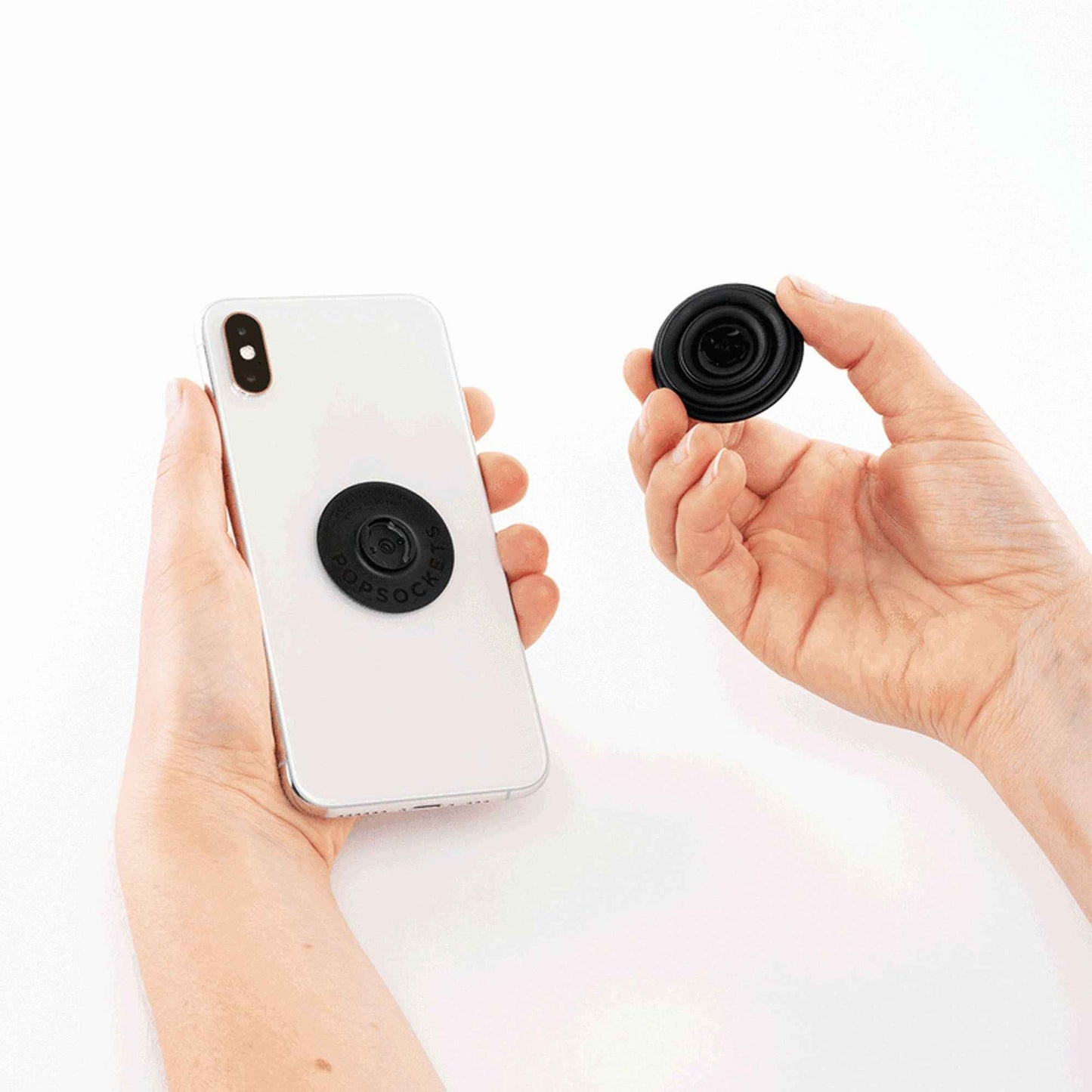 PopSockets PopGrip Luxe Swappable - Backspin Aluminium 45RPM (Barcode : 842978170213 )