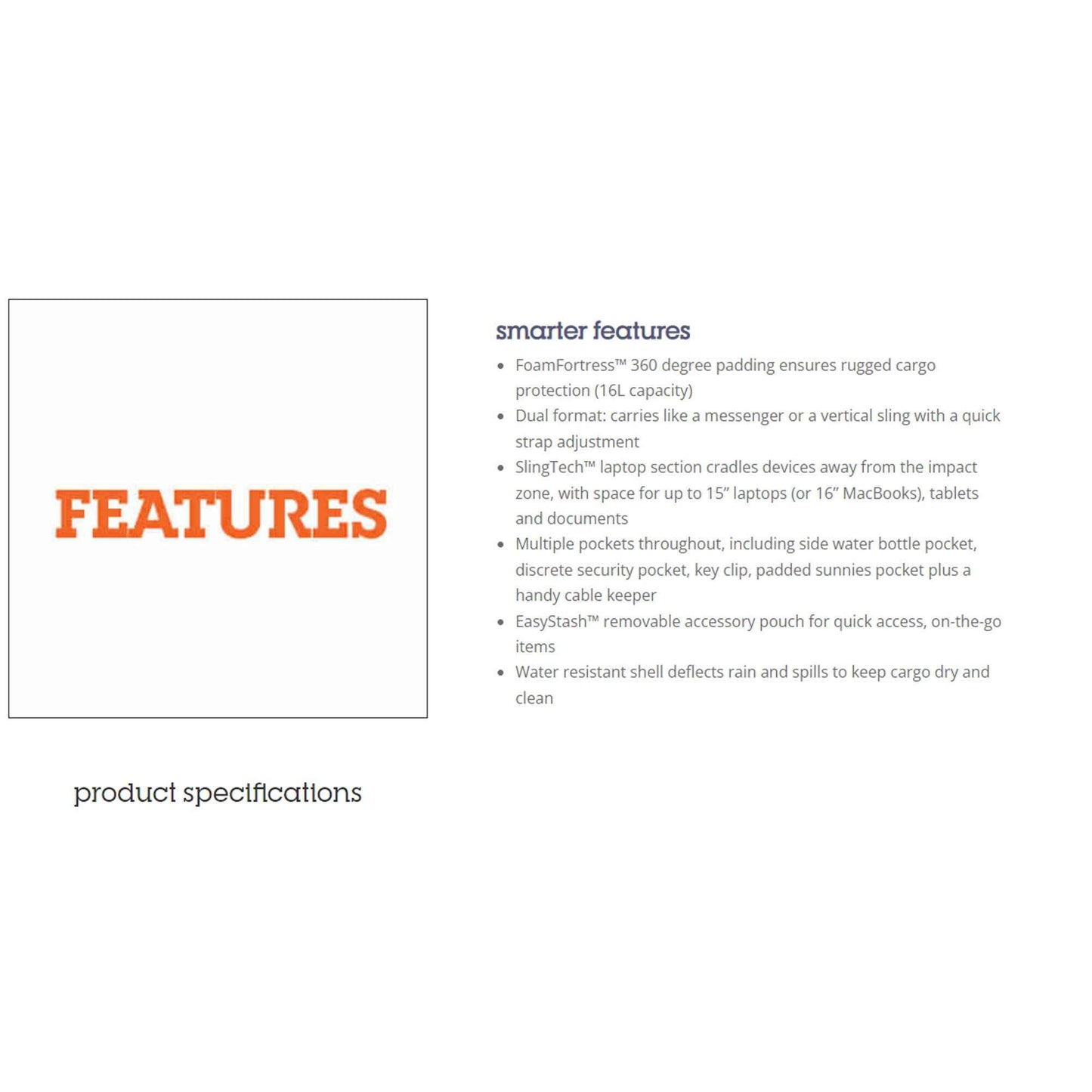 STM Dux Messenger 16L with laptop section up to 15" laptop - 16" MacBooks - Black Camo (Barcode: 810046112991 )