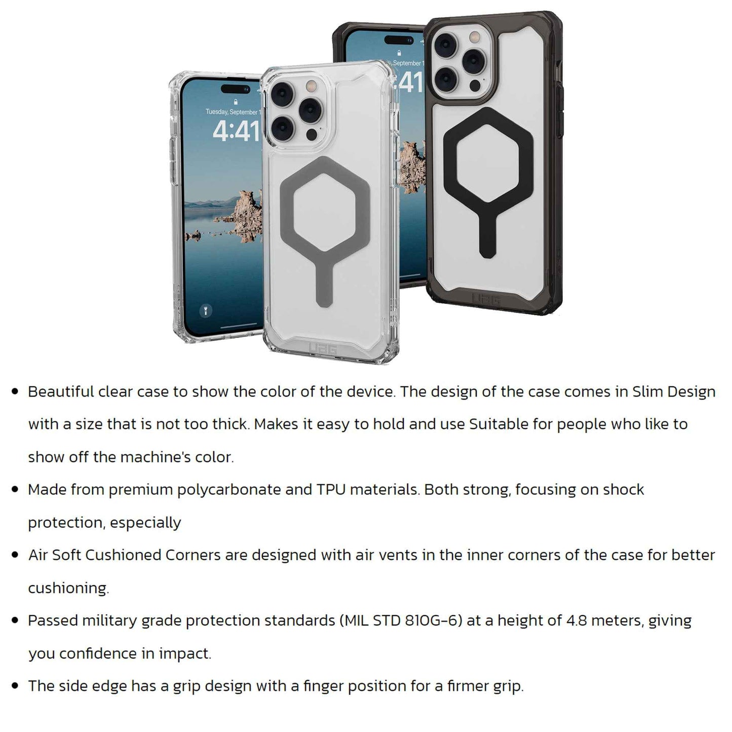 UAG Plyo Magsafe for iPhone 14 Pro - Ice-Silver (Barcode: 840283907753 )