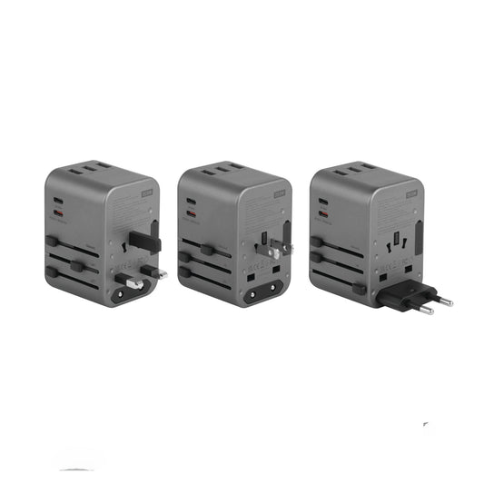 Energea TravelWorld Adapter USB-C PD 35W + PPS 35W Universal Adapter (Barcode: 6957879461699 ) - Forexengineer -Malaysia- 6957879461699