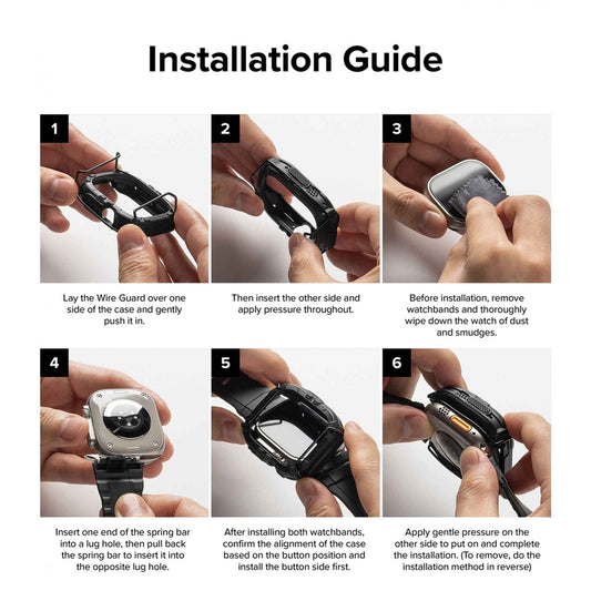 Ringke Fusion X Guard Case with Srap for Apple Watch Ultra 49mm - White (Barcode: 8809881269579 )