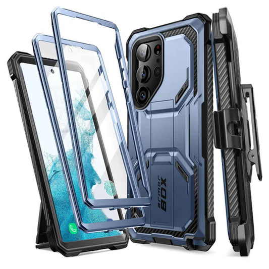 i-Blason Armorbox Case for Samsung Galaxy S23+ - S23 Plus ( With 2 Set Build-in Screen Protector ) - Metallic Blue