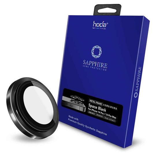 Hoda Sapphire Lens Protector for iPhone 14 Pro - 14 Pro Max - Graphite (3pcs) (Barcode: 4711103546659 )