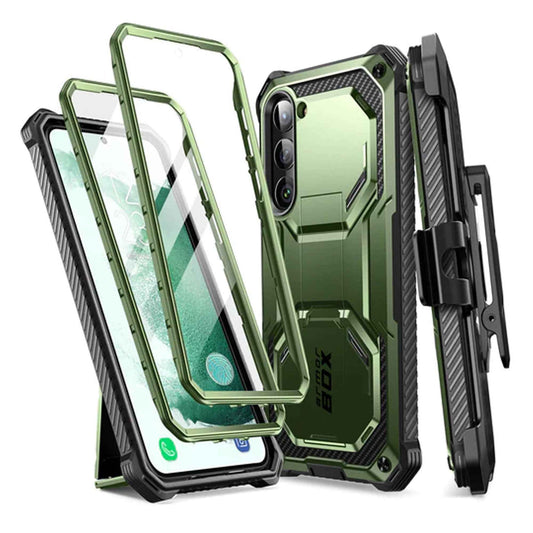 i-Blason Armorbox Case for Samsung Galaxy S23+ - S23 Plus ( With 2 Set Build-in Screen Protector ) - Dark Green