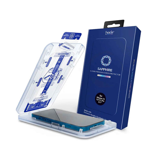 Hoda Sapphire Screen Protector for iPhone 14 - 13 - 13 Pro with Dust Free Helper ( Barcode: 4711103546307 )