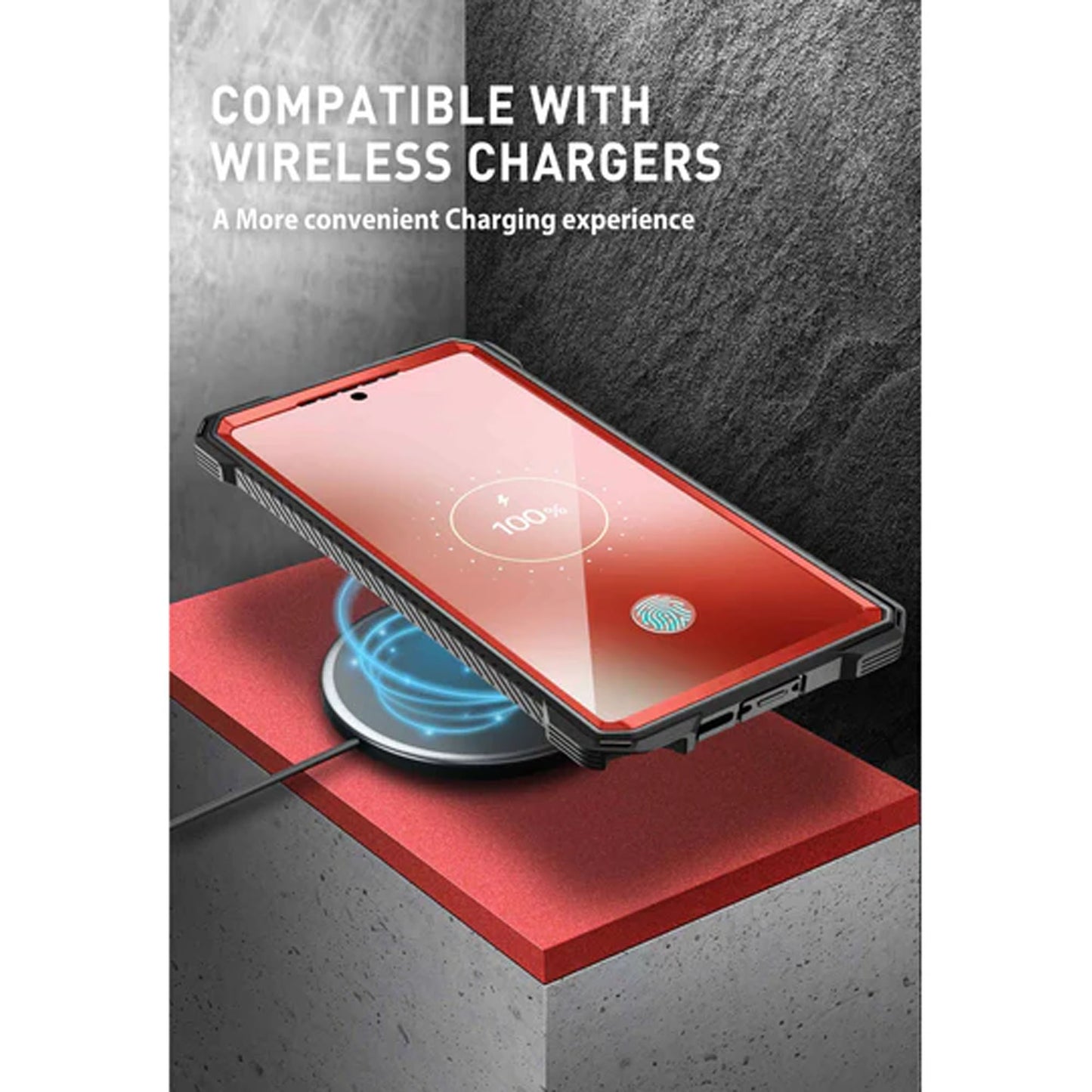i-Blason Armorbox Case for Samsung Galaxy S23 Ultra ( With 2 Set Build-in Screen Protector ) - Metallic Red - Forexengineer -Malaysia- 843439121447