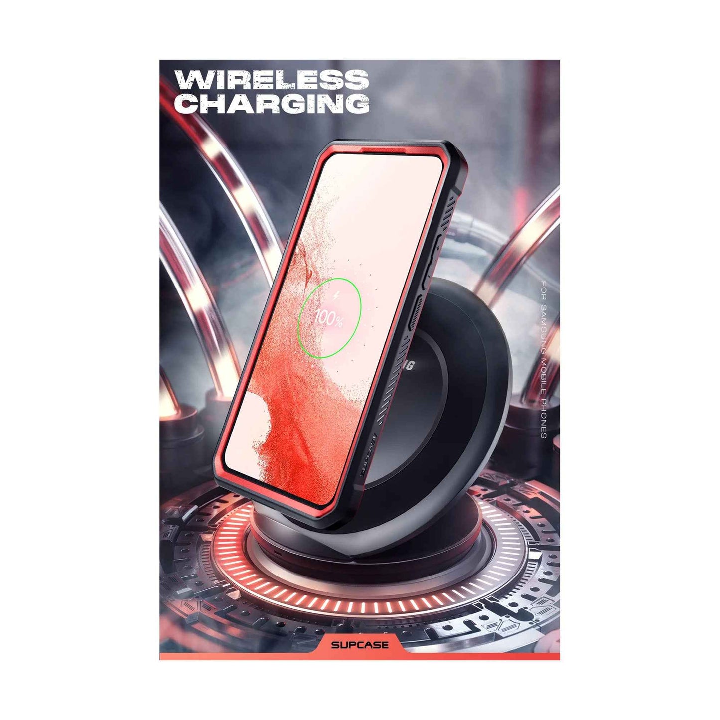 Supcase Unicorn Beetle PRO for Samsung Galaxy S23+ - S23 Plus (Without built-in Screen Protector) - Metallic Red