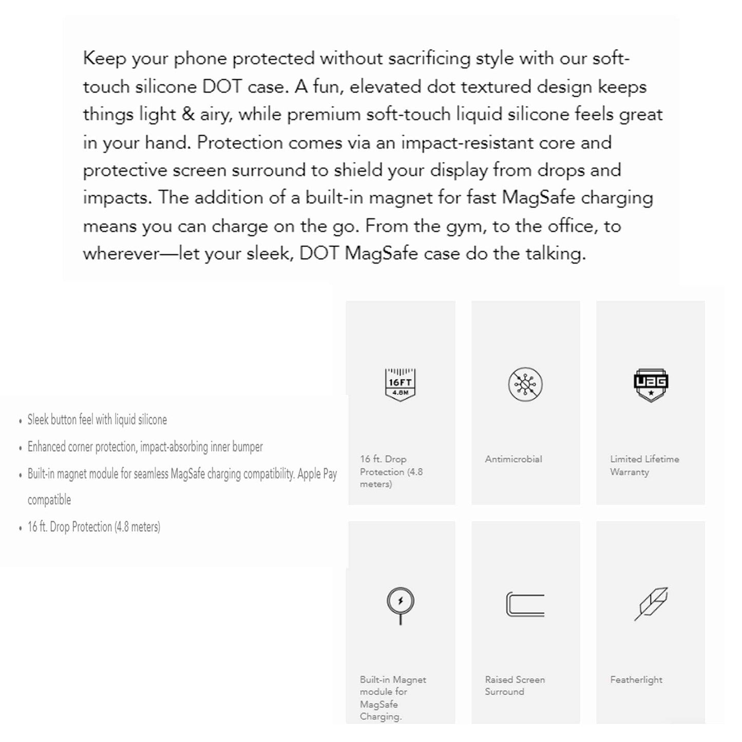 UAG Dot Magsafe for iPhone 14 Pro - Cerulean