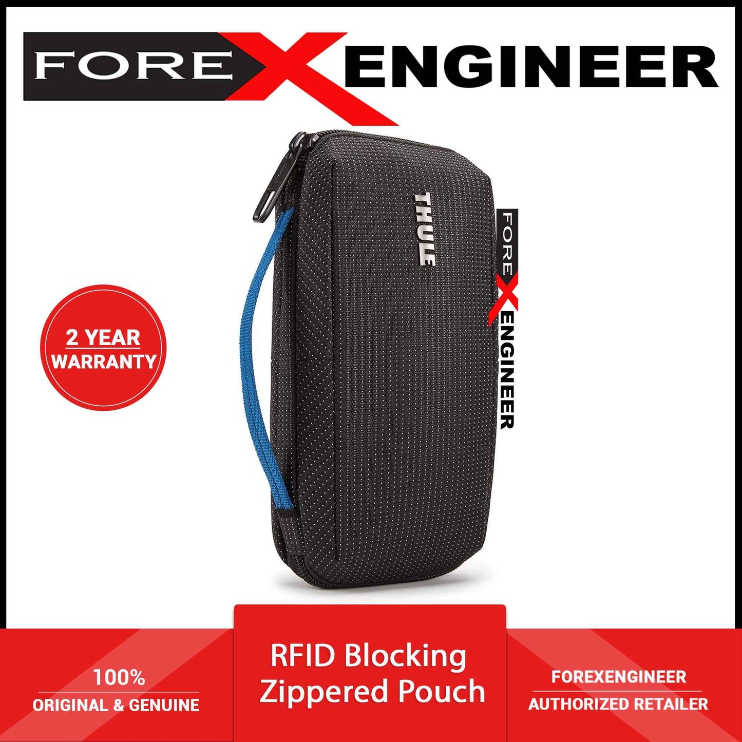 Thule Crossover 2 Travel Organizer - Versatile Travel Wallet & Electronics Organizer - Black