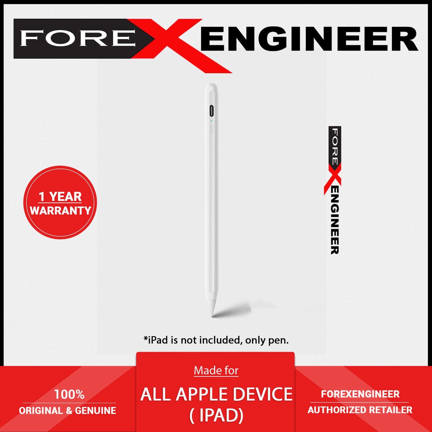 Uniq Pixo Magnetic Stylus Pencil for iPad Pro - Air - Mini - Same like Apple Pencil (Barcode : 8886463676486) - Forexengineer -Malaysia- 8886463676486