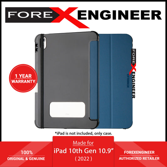 Otterbox React Folio Case for iPad 10th Gen ( 2022 ) 10.9" - 10.9 - Blue-Black ( Barcode: 840304725380 )