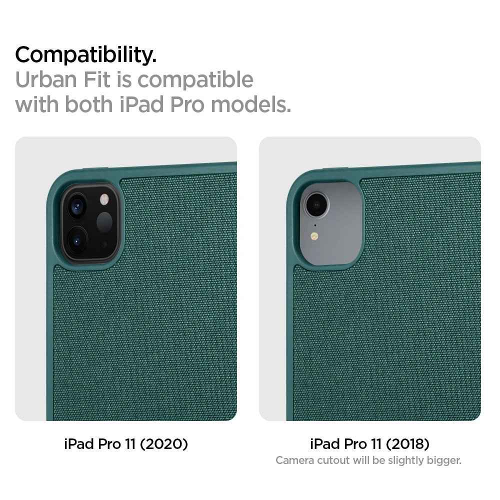 Spigen Case Urban Fit for iPad Pro 11 inch ( 2020 ) 2nd Gen - Military Green ( Barcode : 8809685629931 )