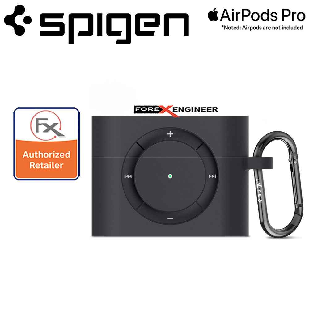 Spigen Classic Shuffle for Airpods Pro - Charcoal Color ( Barcode : 8809685627012 )