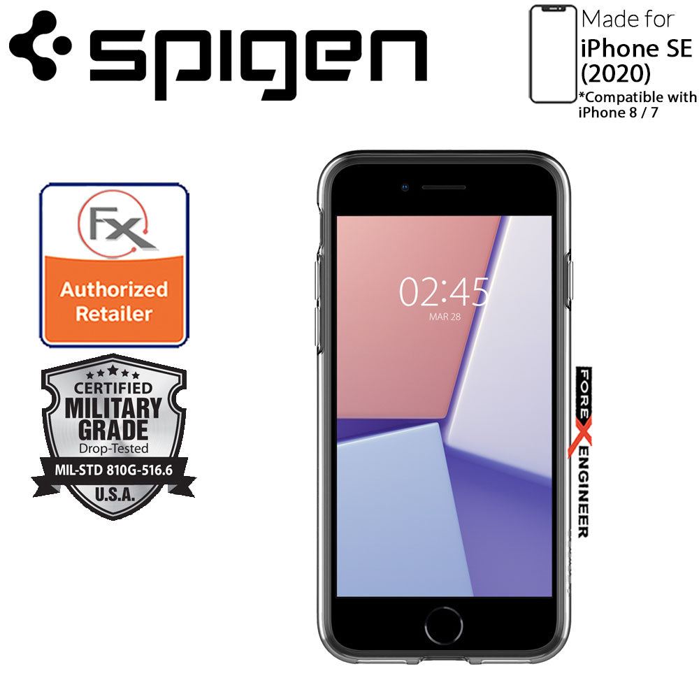 Spigen Crystal Flex for iPhone SE 2nd Gen ( 2020 ) Compatible with iPhone 8 - 7 - Crystal Clear Color ( Barcode: 8809685627364 )