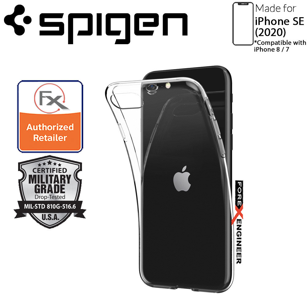 Spigen Crystal Flex for iPhone SE 2nd Gen ( 2020 ) Compatible with iPhone 8 - 7 - Crystal Clear Color ( Barcode: 8809685627364 )