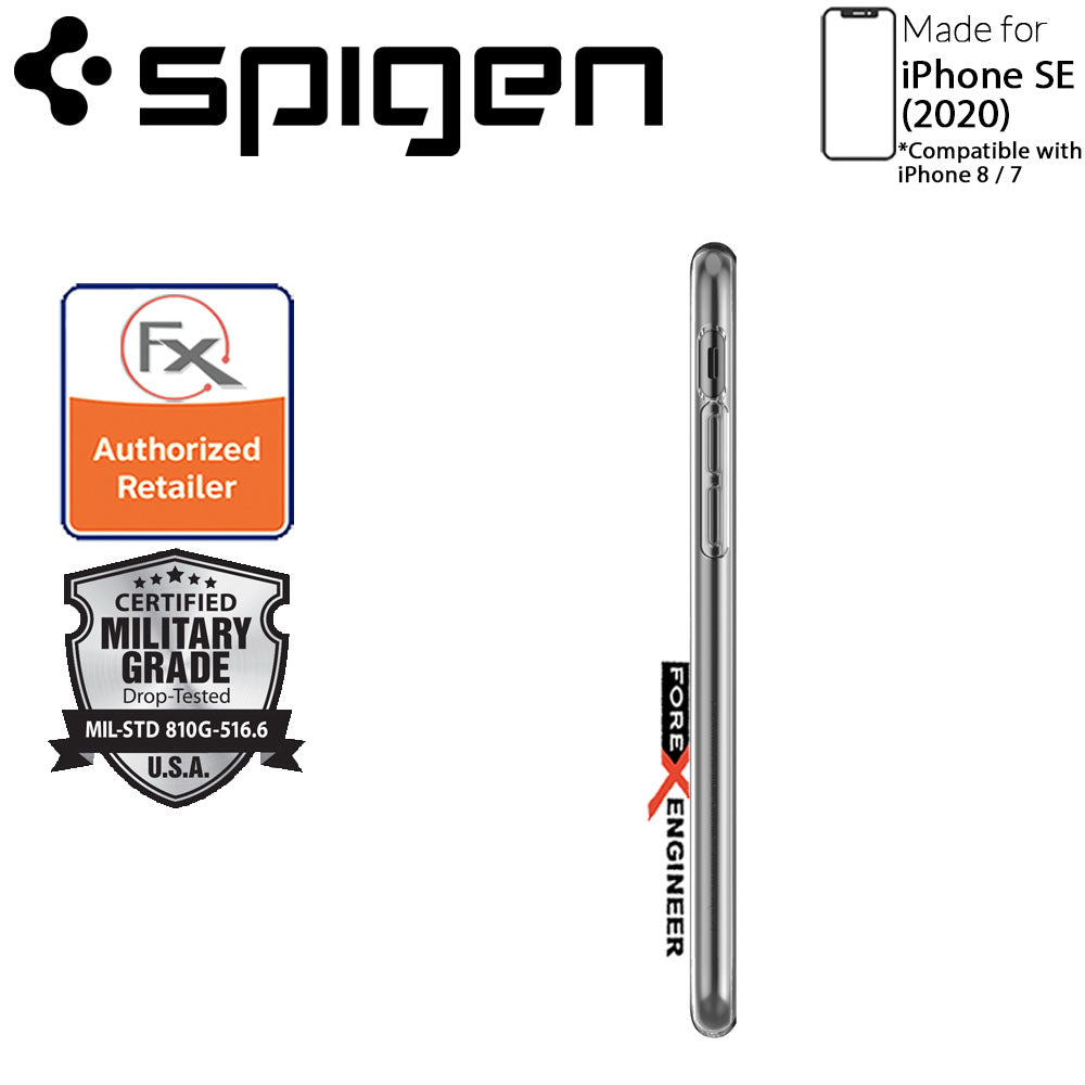 Spigen Crystal Flex for iPhone SE 2nd Gen ( 2020 ) Compatible with iPhone 8 - 7 - Crystal Clear Color ( Barcode: 8809685627364 )