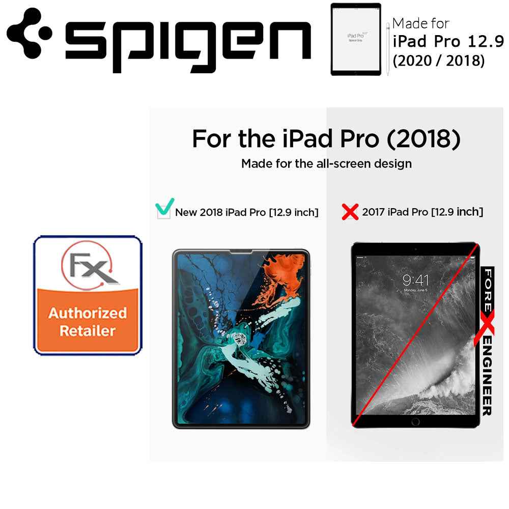 Spigen GLAStR Premium Tempered Glass Screen Protector for iPad Pro 12.9" ( 2020 ) 4th Gen - Compatible with iPad Pro 12.9 inch ( 2018 ) 3rd Gen ( Barcode: 8809640250361 )