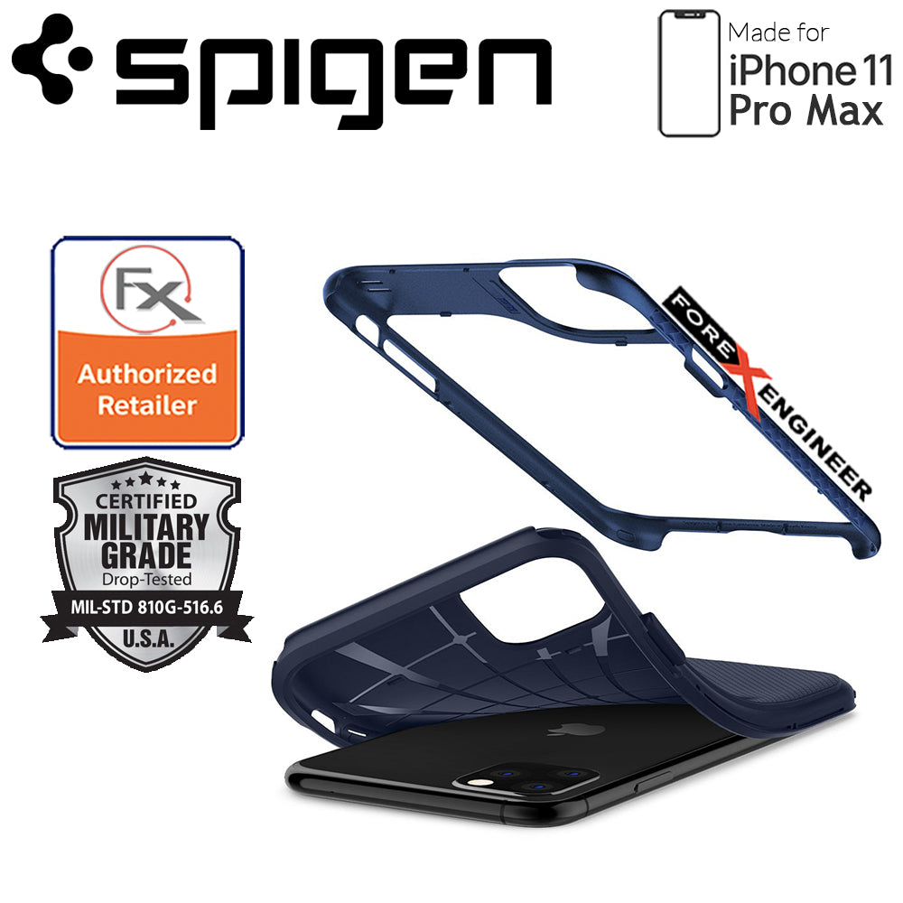Spigen Hybrid NX for iPhone 11 Pro Max ( Navy Blue ) ( Barcode: 8809640258909 )