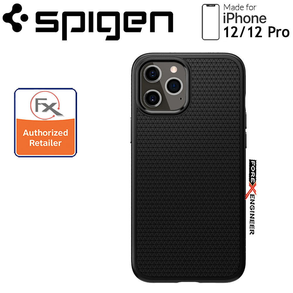 Spigen Liquid Air for iPhone 12 - 12 Pro 6.1 inch - Matte Black ( Barcode : 8809710756496 )